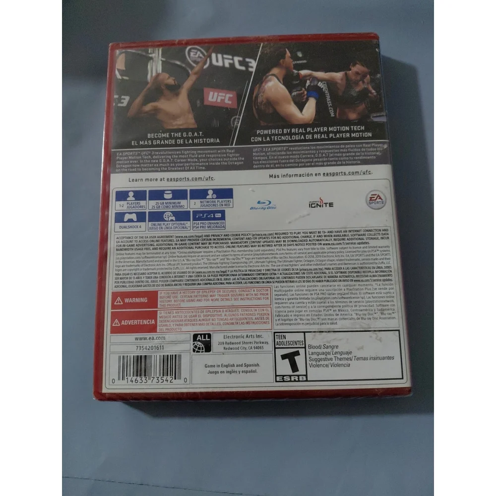 UFC 3 PlayStation 4/Ps5 Boxing/Mma Video Game New Sealed